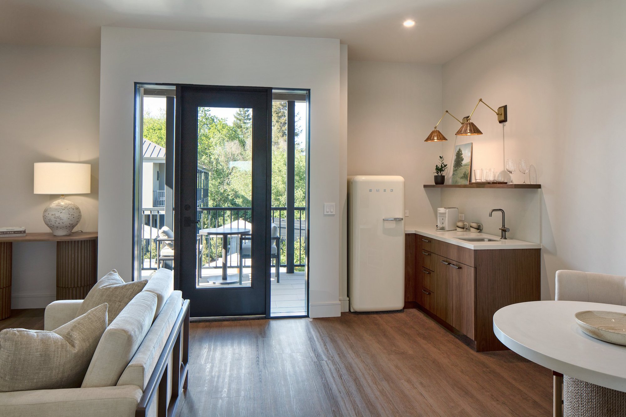 Upper Level Suite living area and kitchenette