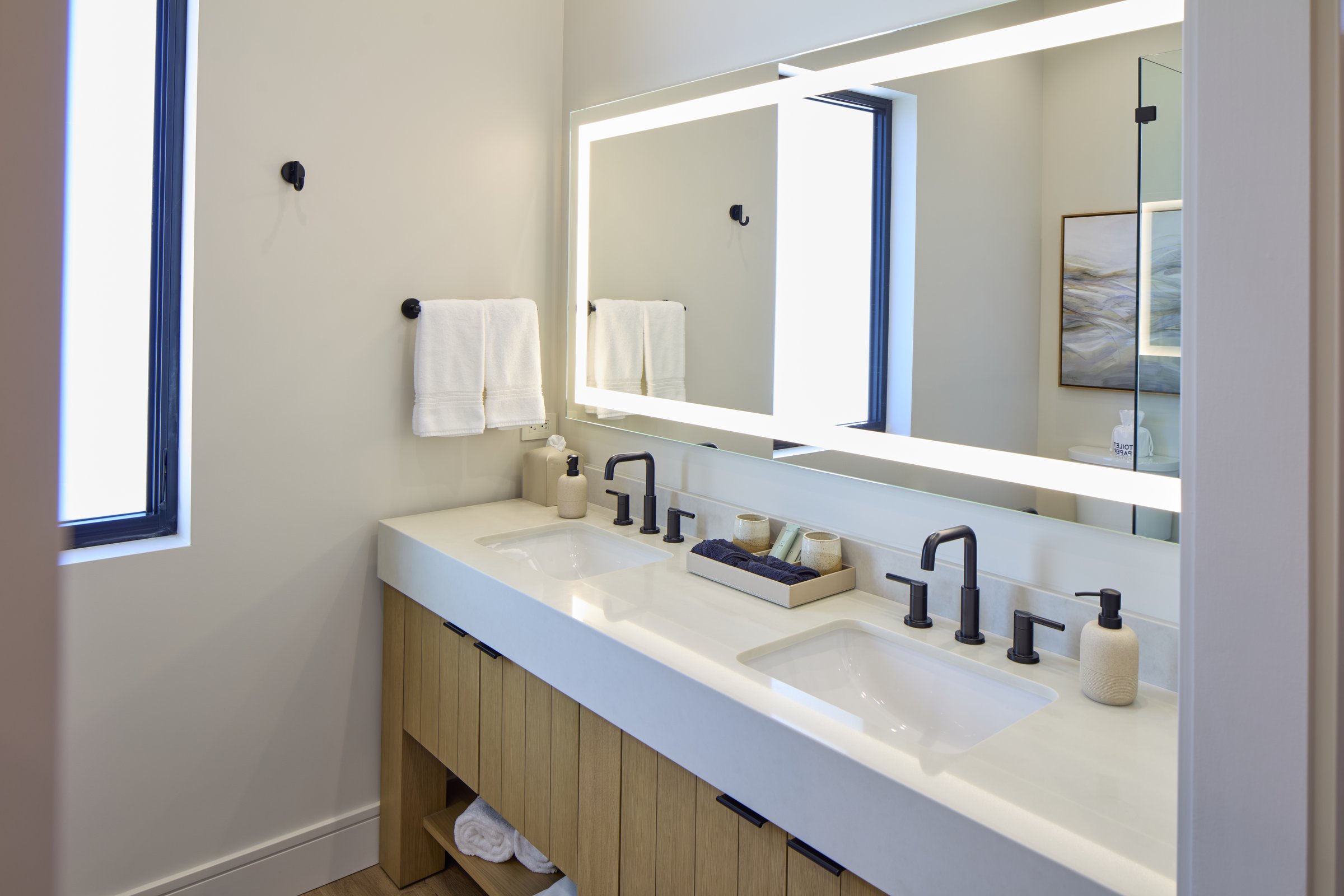 The double vanity in The Chef's Suite bathroom.