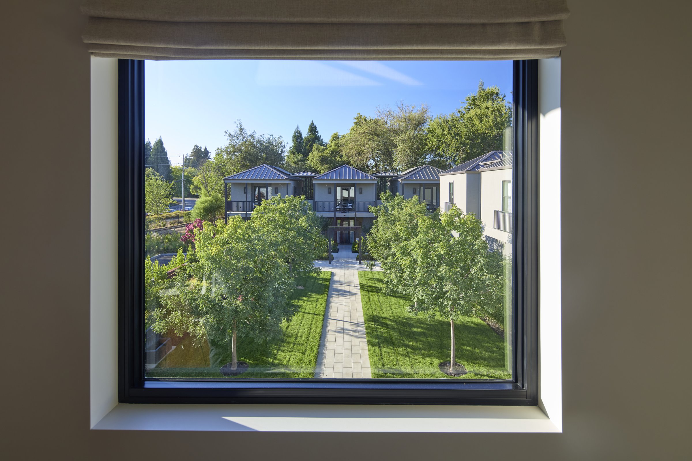 The view over The Grove from The Overlook Suite.