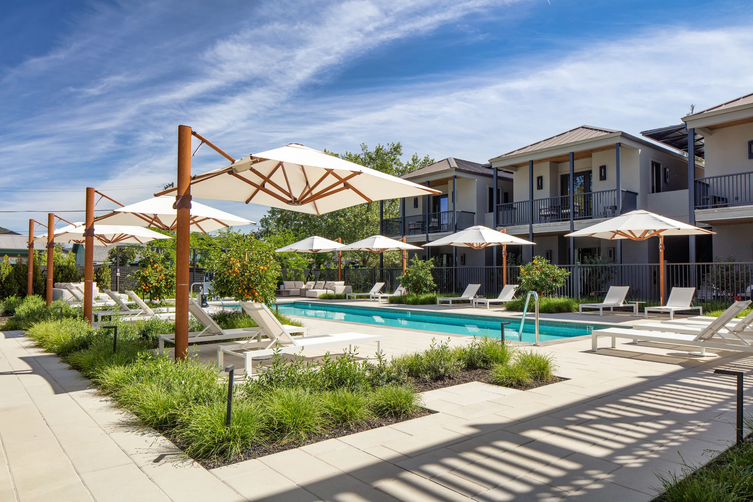 Pool courtyard, second view